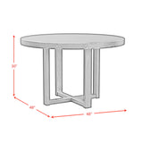 Bahama Breeze - 47.5" Round Dining Table - Black
