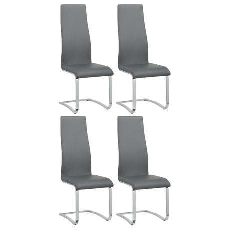 High Back Side Chairs Dining Chairs With Padded Upholstery (Set of 4)