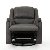 Contemporary Glider Recliner With Swivel Function