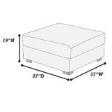 Ottoman - Gray / Mink