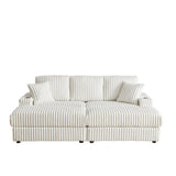 3 Seater Sofa With 2 Ottomans For Living Room