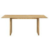 72 Inch Walnut Modern Farmhouse Solid Wood Dining Table - Dining Tables available at Alpine Outlets in Denver