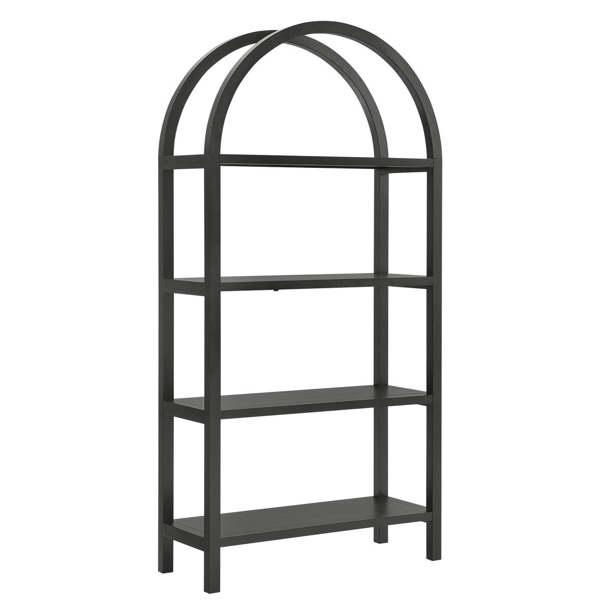 72" Large Arched Sculptural Pine Wood Bookshelf - Bookcases available at Alpine Outlets in Denver