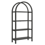72" Large Arched Sculptural Pine Wood Bookshelf - Bookcases available at Alpine Outlets in Denver