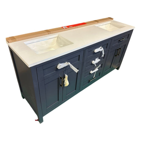 72” OVE Decors Lakeview Bath Vanity – Blue (ID N483729) - Bathroom Vanities available at Alpine Outlets in Denver