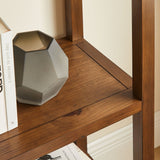 72" Tall Narrow Arched Sculptural Pine Wood Bookshelf - Bookcases available at Alpine Outlets in Denver