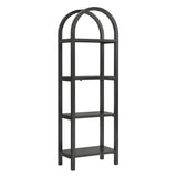72" Tall Narrow Arched Sculptural Pine Wood Bookshelf - Bookcases available at Alpine Outlets in Denver