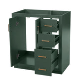Retro Style Bathroom Vanity With 3 Drawers & Soft-Closing Doors