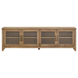 Brenham 79-Inch 4-Door TV Stand, Washed Oak