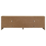 Brenham 79-Inch 4-Door TV Stand, Washed Oak