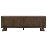 Trotter 71-Inch 4-Door Wood TV Stand, Brown