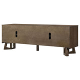 Trotter 71-Inch 4-Door Wood TV Stand, Brown