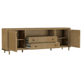 Arini Rattan Cane 2-Door TV Stand - Sand Wash