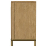 Arini Rattan Cane 2-Door TV Stand - Sand Wash