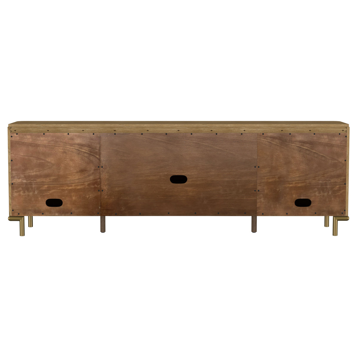 Arini Rattan Cane 2-Door TV Stand - Sand Wash