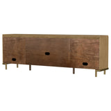 Arini Rattan Cane 2-Door TV Stand - Sand Wash