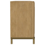 Arini Rattan Cane 2-Door TV Stand - Sand Wash