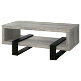 Dinard Grey Driftwood Cocktail Coffee Table