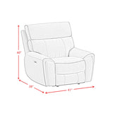 Jackpot - P1 Recliner - Explore Light Gray