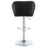 Adjustable Bar Stool With Height-Adjustable Base (Set of 2)