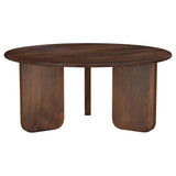 Dale 2-Piece Solid Wood Coffee and End Table Set, Brown