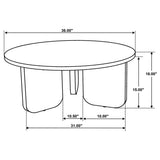 Dale Round Solid Mango Wood Coffee Table in Brown