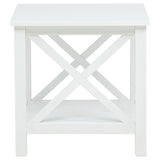Skyview 2-Piece Rectangular Lift Top Coffee Table Set White