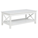 Skyview 2-Piece Rectangular Lift Top Coffee Table Set White