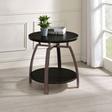Dacre Round Dark Charcoal End Table