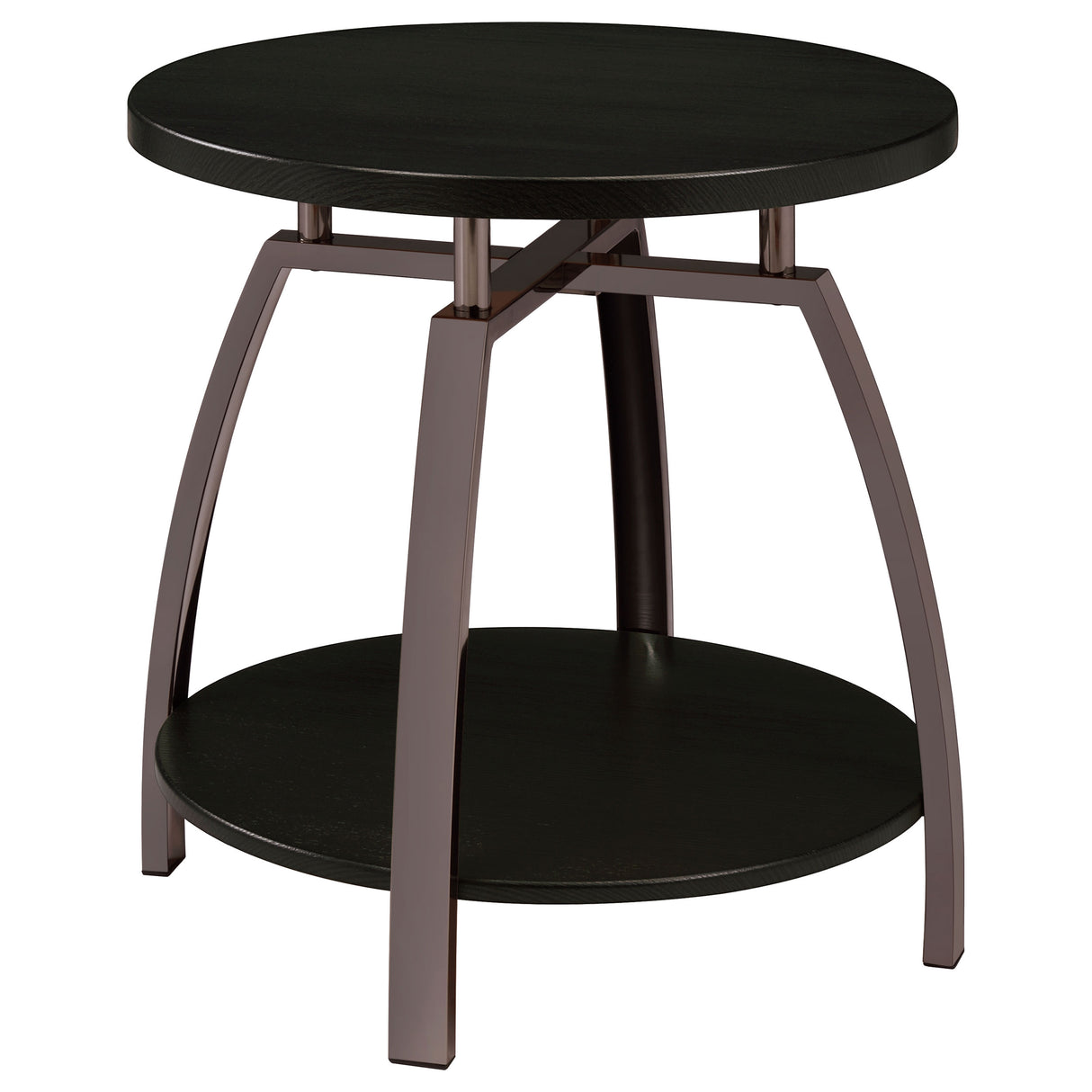 Dacre Round Dark Charcoal End Table