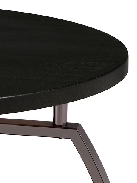 Dacre Round Dark Charcoal End Table