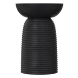 Boyd - Ribbed Accent Table - Black