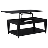 Lindenton Lift-Top Cocktail Coffee Table in Black Oak