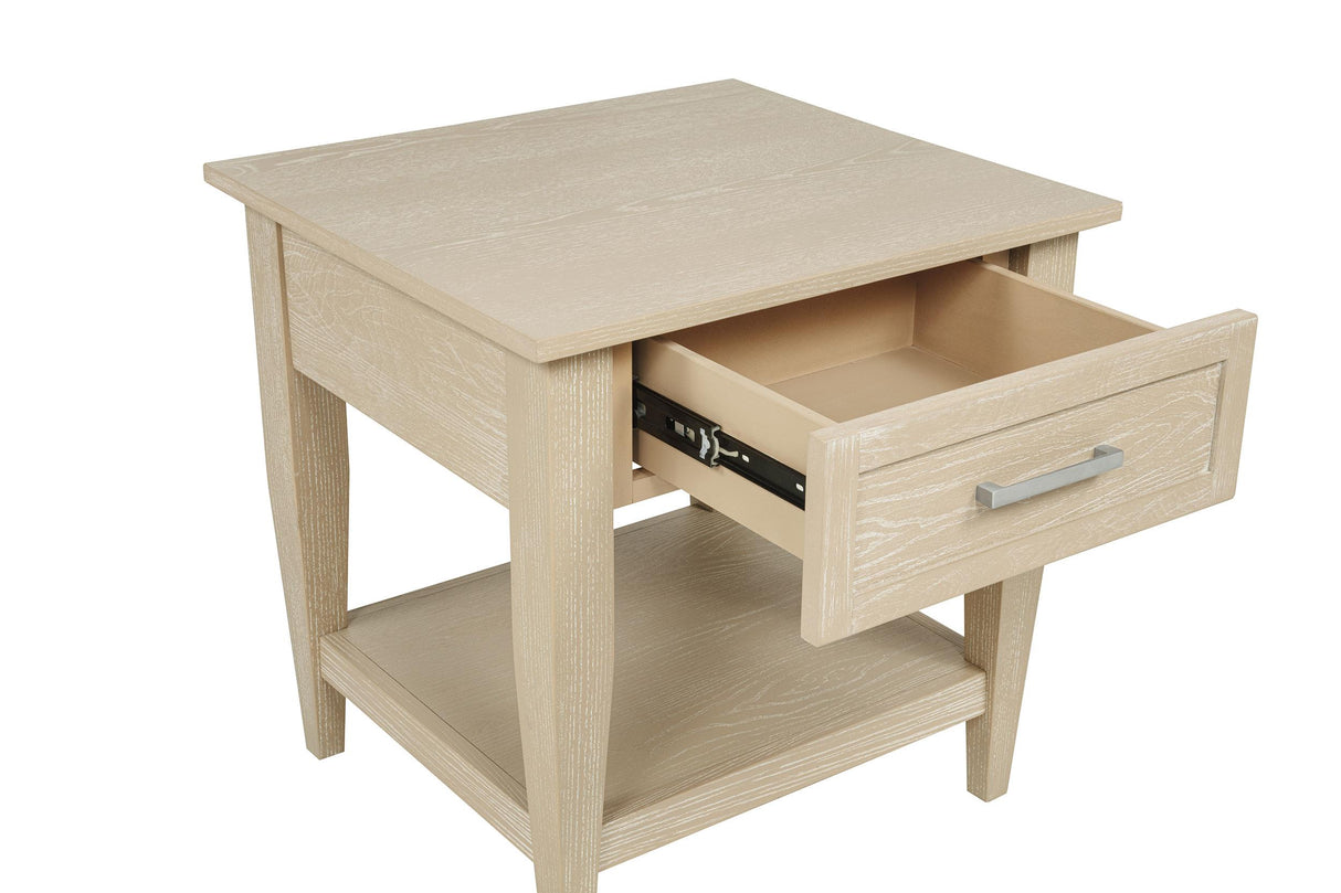 Lindenton 1-Drawer Wood Occasional Side End Table, Blonde