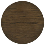 Sweeney 24-Inch Round Wood Side Table in Dark Walnut