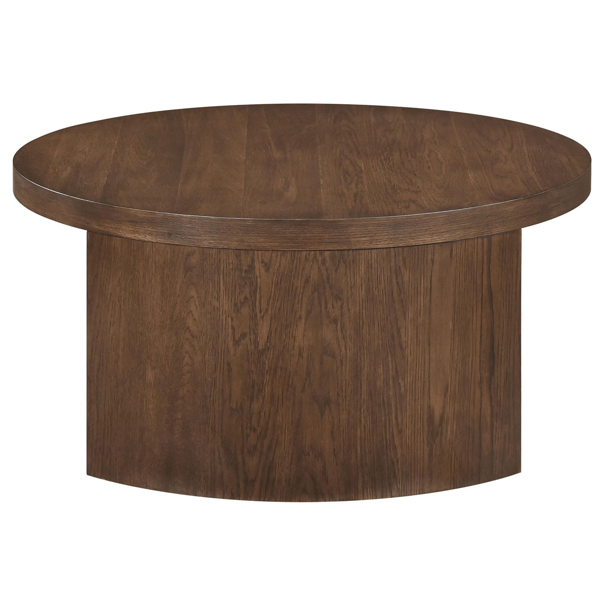 Sweeney 39-Inch Round Dark Walnut Coffee Table