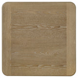Adina Square Wood Side End Table, Distressed Light Brown