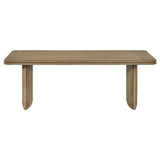 Adina 2-Piece Wood Coffee Table Set, Distressed Light Brown