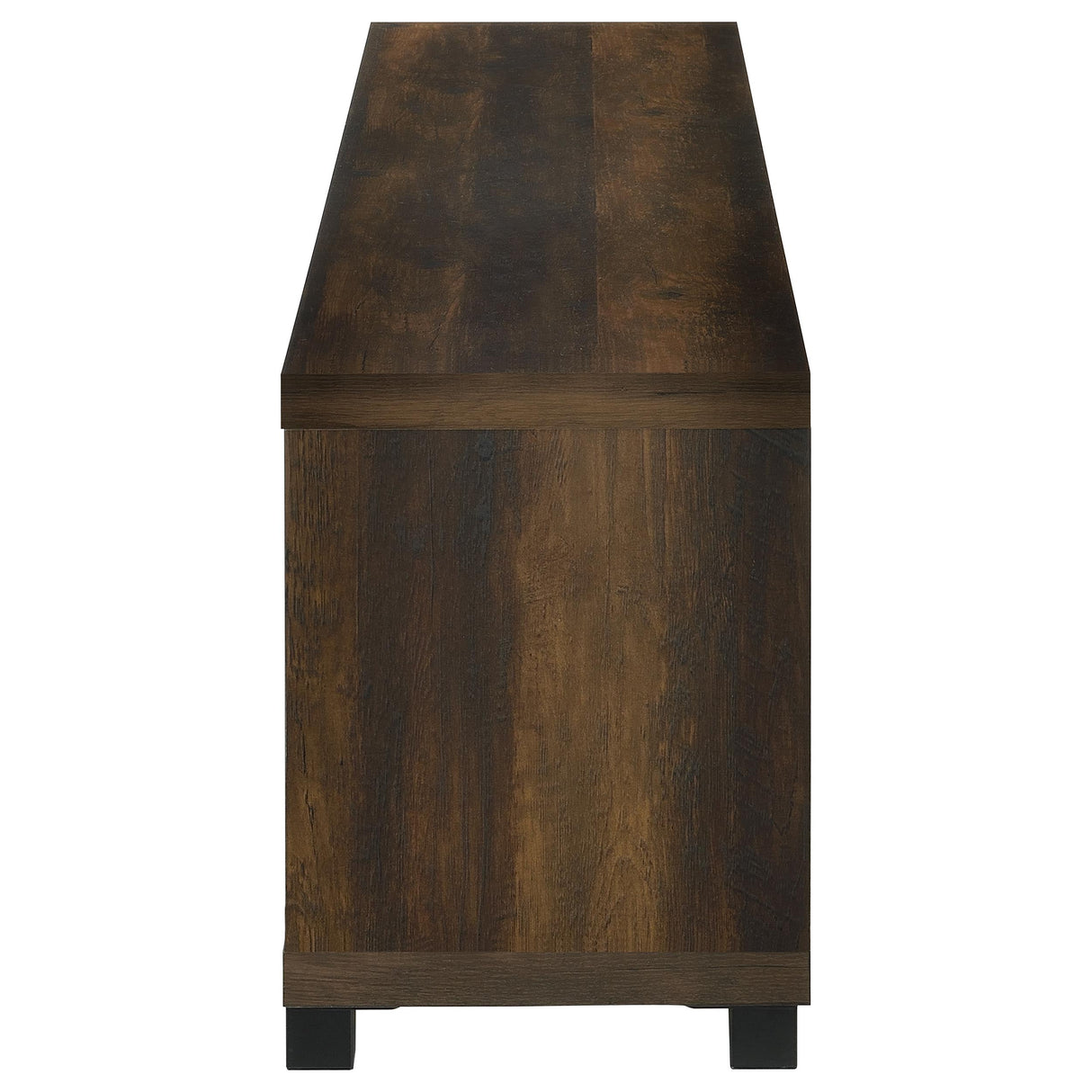 Havering 71-Inch TV Stand Fireplace Media Console Dark Pine