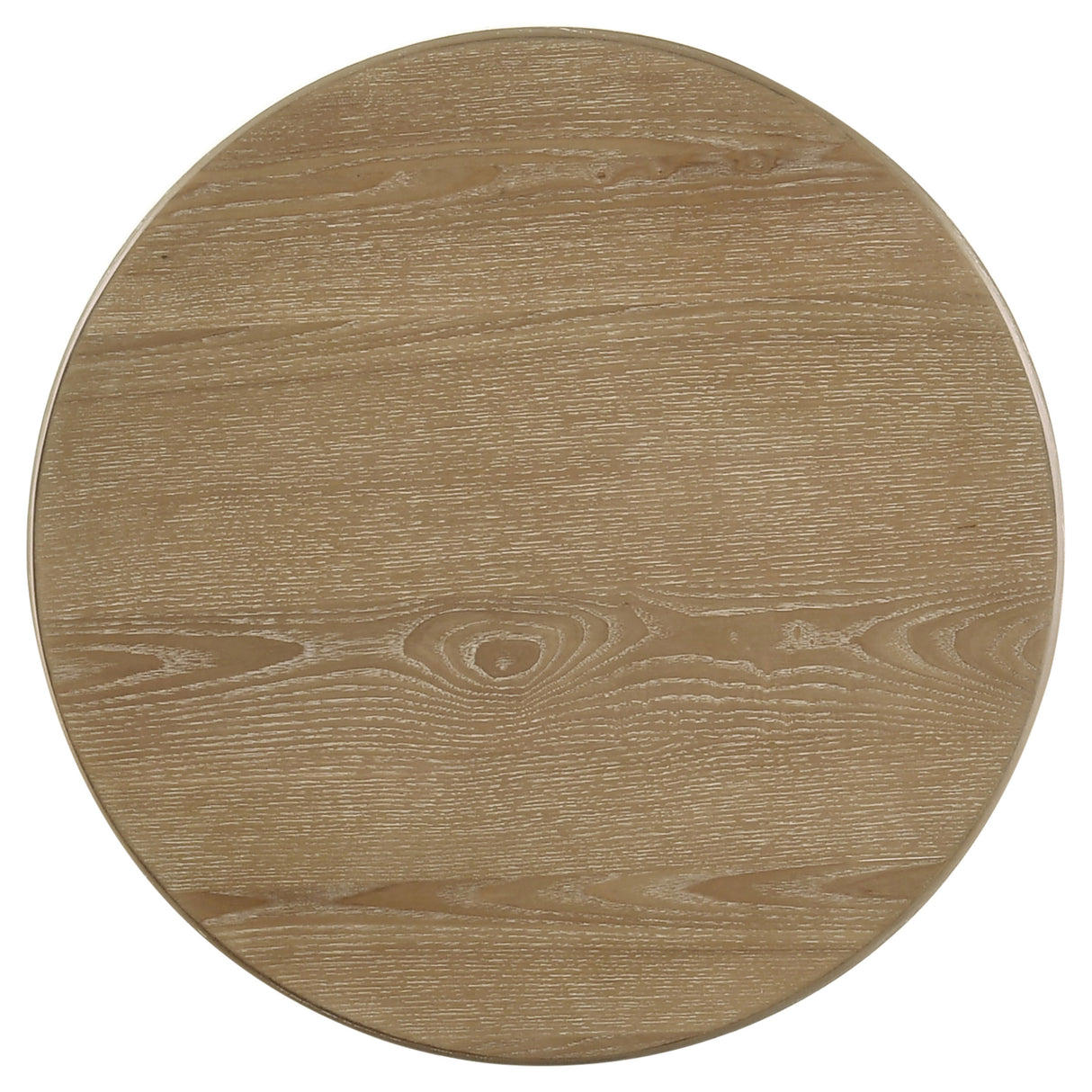 Adina Round Wood Side Table - Distressed Light Brown
