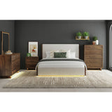 Brisbane - Upholstered Bedroom Set With Boucle And LED