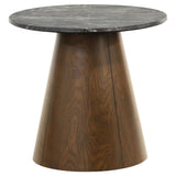 Franklin 2-Piece Round Pedestal Coffee Table Set Grey