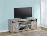 Brockton 2-Door TV Stand - Grey Driftwood, 71 Inch