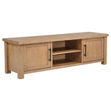 Beasley 2-Door 71-Inch TV Stand, Golden Oak