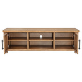 Beasley 2-Door 71-Inch TV Stand, Golden Oak