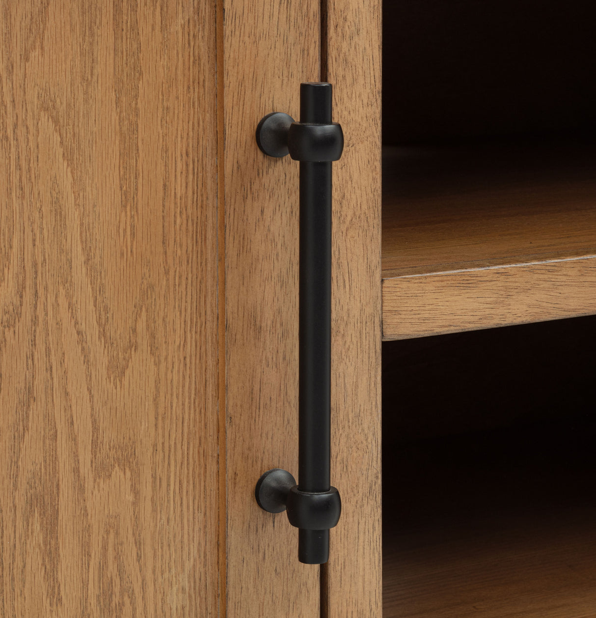 Beasley 2-Door 71-Inch TV Stand, Golden Oak