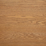 Beasley Square Wood End Table with Shelf - Golden Oak