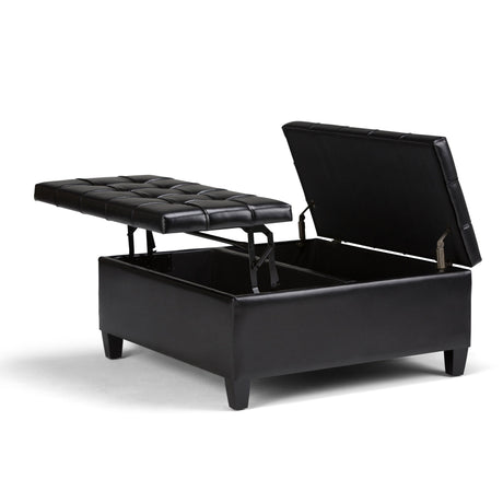 Harrison - Large Coffee Table Storage Ottoman - Storage Ottomans - Alpine Outlets
