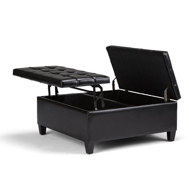 Harrison - Large Coffee Table Storage Ottoman - Storage Ottomans - Alpine Outlets