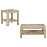 Solano 2-Piece Square Coffee Table Set, Weathered Mango